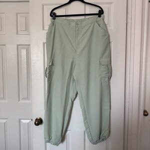 H&M Mint Green Cargo Jogger